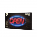 TelForceone Neoninė PLEXI LED OPEN mėlyna raudona FPNE04X"Forever" &scaron;viesiai