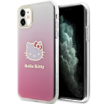 Apple iPhone 11 Hello Kitty dėklas IML Gradient Electrop Kitty Head (HKHCN61HDGKEP) rožinės spalvos