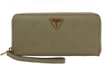 Guess, Helaina, Textile Wallet, 3-Sided Zip Fastening, SWPB8403460SAG, Žalias, For Women