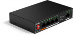 &Scaron;akotuvas SWITCH POE SF1005P 4 PRIEVADŲ DAHUA
