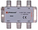4 krypčių čiaupas 5-2300 MHz Johansson 4542 20dB
