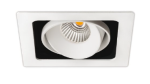 7W LED įleidžiamas &scaron;viestuvas TWIST, 3000K (&scaron;iltai balta), baltas