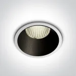 12W COB LED įleidžiamas &scaron;viestuvas, baltu korpusu, 3000K, 10112K/W/W