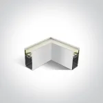 8W pavir&scaron;inio/pakabinamo linijinio &scaron;viestuvo kampinis sujungimas, baltas, 4000K, 050170D/W/C