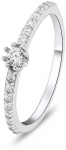 Brilio Silver Delicate sidabrinis ring with zircons RI023W