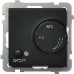 Ospel Sonata temperatūros reguliatorius su juodo metalo grindų jutikliu (RP- 1R / m / 33)