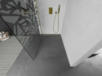 Walk-in du&scaron;o sienelė Mexen Kioto, pusiau matinė, Baltas pattern/Gold, 100 x 200 cm