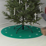 LED &scaron;viečiantis kilimėlis po eglute 100cm, žalias