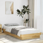 Lova lovos rėmas be čiužinio 80x200 cm ąžuolo masyvo