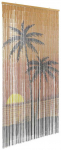 Vabzdžių durų užuolaidos, palmės spaudinys, 100x220cm, bambukas