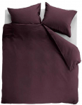 Ambiante Patalynės komplektas Cotton Uni Dark Raudona Pagalvės matmenys - 50x70 cm, Antklodės matmenys - 140x200 cm