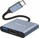 &Scaron;akotuvas &bdquo;Bounn 3in1&ldquo; USB-C stotis / replikatorius (JL-CHC01)