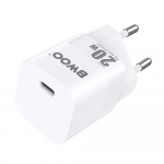 BWOO mini wall charger 20W USB-C CDA155 baltas