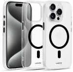 Liavec Glossy Magsafe Clear dėklas skirtas Apple iPhone 15 Pro juodos spalvos