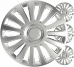 versaco Ratų gaubtai 4 vnt. Luxury, sidabriniai 15"