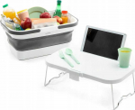 InnovaGoods InnovaGoods sulankstomas pikniko krep&scaron;ys su dangčiu-staliuku