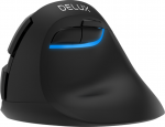 Delux M618 MINI vertikali pelė, juoda, belaidė