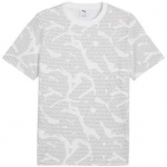 Puma Mar&scaron;kinėliai Vyrams Ess Logo Lab Aop Tee Baltas Pilkas 684668 02