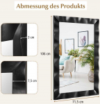 Promotions Sieninis veidrodis, 106x71 cm, Ruda Balta