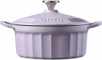 Mellow Yellow BUYDEEM emaliuotas ketaus indas 2,9 l, modelis CP521, spalva &ndash; žiedlapių violetinė