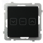 Ospel &bdquo;TOUCH CONNECTED&ldquo; ŽALIUZĖS ŽALIUZĖS JUODA STIKLO PILKA AKMENS