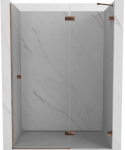 Gold Du&scaron;o durys Mexen Lunar L, de&scaron;inė, 130 cm, transparent/rose auksinis