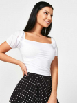 women's blouse - baltas