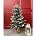 Kalėdinė eglutė &bdquo;Classic&ldquo; - su dirbtiniu sniegu, 90 cm