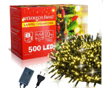 Happy People Kalėdinės lemputės 500 led Kalėdinė girlianda Led 500, 34 metrai &Scaron;iltai baltos spalvos K-7