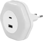 15W LED naktinis &scaron;viestuvas LUNETTA, baltas, 3000K, su &scaron;viesos jutikliu