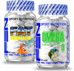 Fen Sport Nutrition FEN Omega 3 120 kaps. + FEN Lipo Burner 120 kaps (Papildai cholesterolio mažininui)