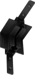 Užglaistomo magnetinės sistemos ZAMBELIS MAGNETIC 3MM bėgelio vertikalus kampinis sujungimas, juodas, TRIAC/DALI, 25134