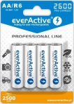 EverActive AA Pro Line &scaron;arminės baterijos 2600 mAh, 4 vnt.