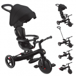 Triratukas GLOBBER Explorer Trike 4in1, Juodas