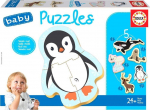Educa 5 dėlionės (puzzle) BABY ANIMALS POLARES 2-4 metų