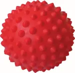 Pezzi Italija Dygliuotas Masažo Kamuoliukas Tonkey ActivaSmall Stand 9 cm, Raudoni
