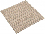 Kilimas 20 pcs Juostuota smėlio spalvos 50 x 50 cm