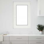 Požeminio lango RISOR Baltas 60 x 80 cm PVC ir stiklas