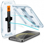 Spigen &bdquo;Galaxy S24&ldquo; stiklinis ekrano apsauginis dėklas GLAS.tR EZ Fit HD 2 vnt., &bdquo;Samsung&ldquo;, &bdquo;Galaxy S24&ldquo; (2024), atsparus dulkėms, atsparus įbrėžimams, permatomas, 2 vnt.