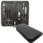 Pfeilring Solingen Manicure set made of genuine leather 5 pieces juodas manikiūro reikmenys Moterims