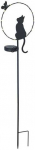 Maximex LED garden lamp, cat, solar-powered, 85 cm