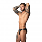 Male Power Liquid Onyx 2.0 Wetlook Jock Brief L/XL Juodas