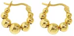 Sidabriniai auskarai Bubble Gold