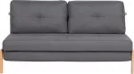 Beliani Dvivietė i&scaron;skleidžiama sofa EDLAND, tamsiai pilka
