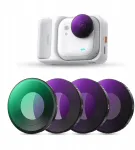Filtrai K+F Rinkinys 4x filtrų Filtras Cpl + pilkas Nd8 Nd16 Nd32, skirtas kamerai Insta360 Go Ultra / K&f Concept / (SB11899)