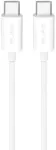 Puro PUCCC25W3MTWHI duomenų perdavimo ir įkrovimo kabelis | USB-C į USB-C | 25 W | 3 m | balta