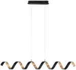 30W LED pakabinamas &scaron;viestuvas HELIX, juodas, 4000K