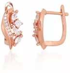 Diamond Sky Jewelry Sidabriniai auskarai su cirkoniais &bdquo;Cascade&ldquo;