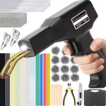 HYHJMISTY plastikų suvirinimo aparatas 220 W su 800 kabėmis ir 56 strypais H220