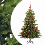 Dirbtinė Kalėdų eglutė su burbulais 120 cm 150 LED &Scaron;ilta balta
